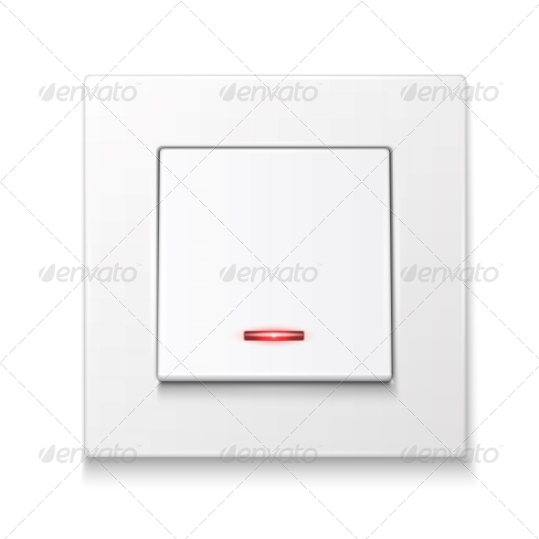 GraphicRiver White Wall Switch with Illumination 6706775 GraphicRiver White Wall Switch with Illumination 6706775