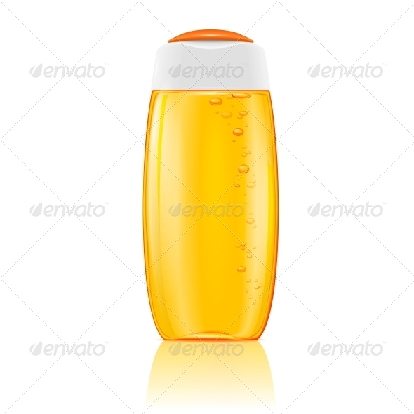 GraphicRiver Yellow Shampoo Bottle with Bubbles 6706787 GraphicRiver Yellow Shampoo Bottle with Bubbles 6706787