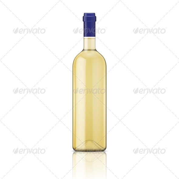 GraphicRiver White Wine Bottle 6706800 GraphicRiver White Wine Bottle 6706800