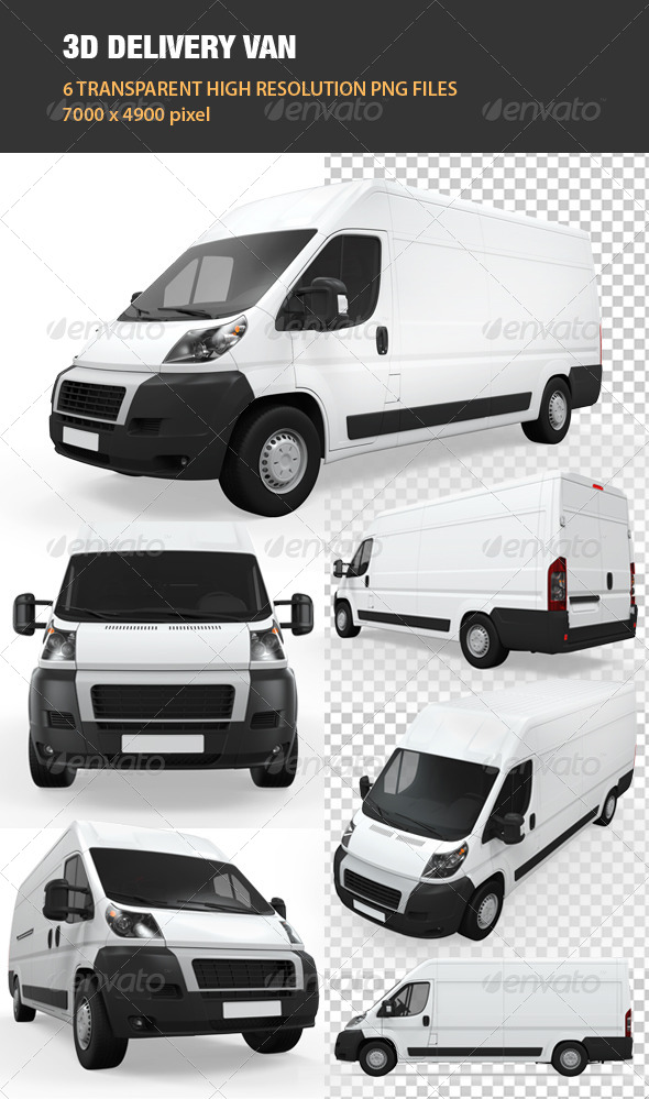 GraphicRiver 3D Delivery Van 6709167 GraphicRiver 3D Delivery Van 6709167