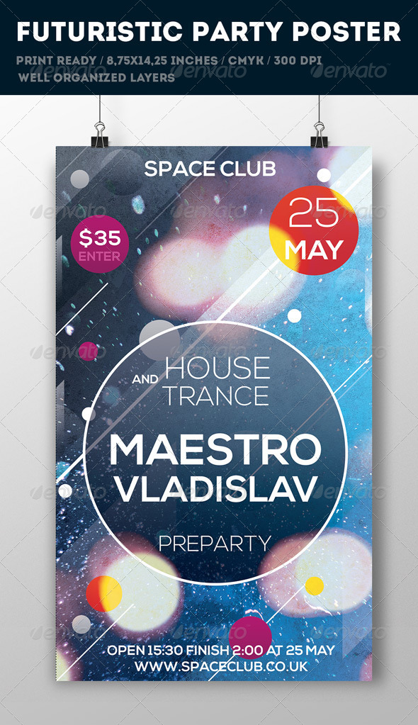 GraphicRiver Futuristic Poster Template 6705542 GraphicRiver Futuristic Poster Template 6705542