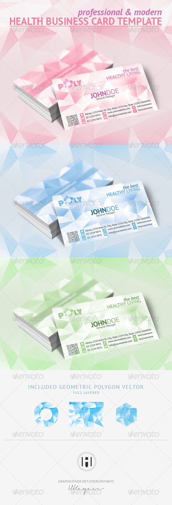 GraphicRiver Health Business Card 6711835 GraphicRiver Health Business Card 6711835