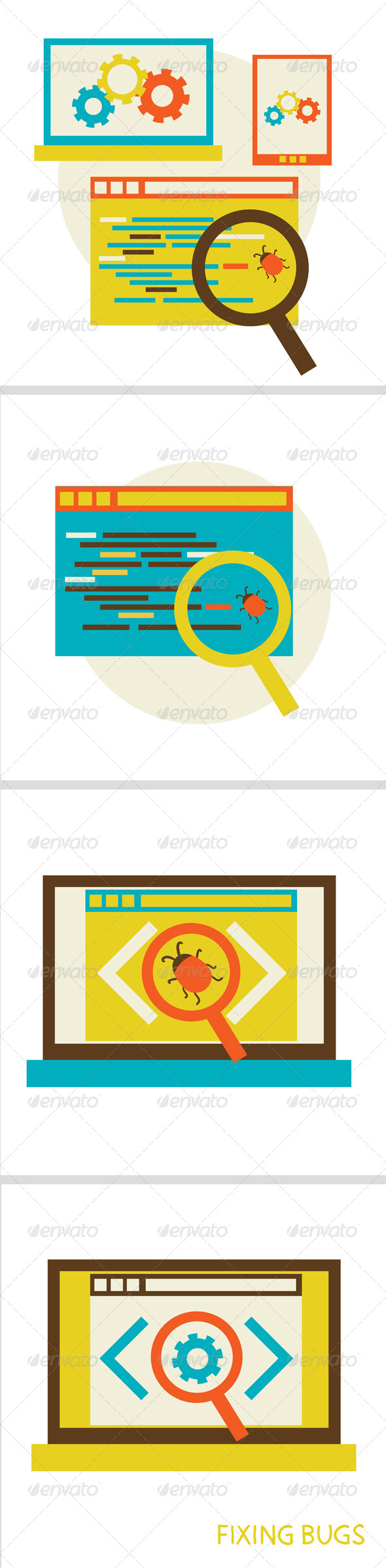GraphicRiver Process of Fixing Bugs 6711890 GraphicRiver Process of Fixing Bugs 6711890