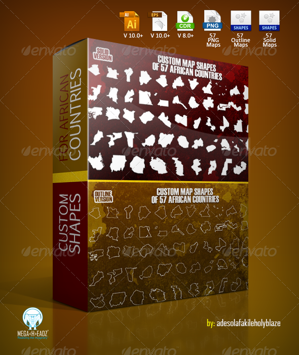 GraphicRiver 57 African Countries Custom Shapes 6712487 GraphicRiver 57 African Countries Custom Shapes 6712487