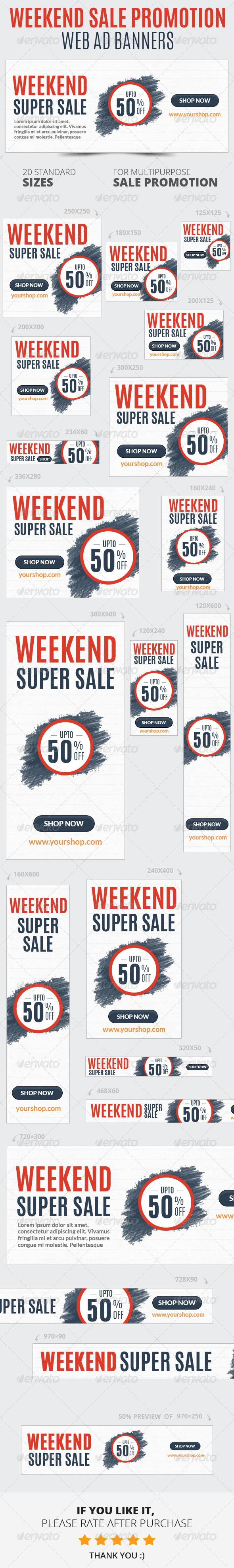 GraphicRiver Weekend Sale Promotion Web Ad Banners 6712533 GraphicRiver Weekend Sale Promotion Web Ad Banners 6712533