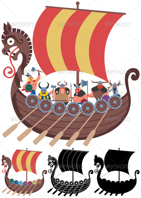 GraphicRiver Viking Ship on White 6712739 GraphicRiver Viking Ship on White 6712739