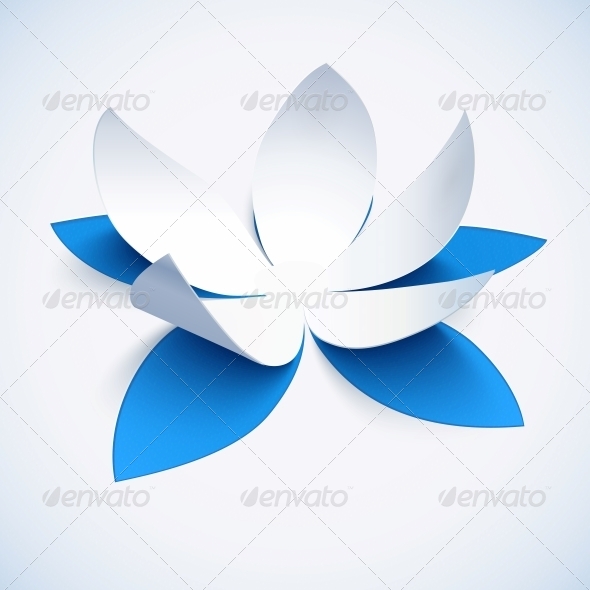 GraphicRiver Blue Cutout Paper Flower 6715306 GraphicRiver Blue Cutout Paper Flower 6715306