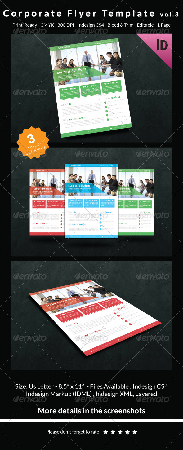 GraphicRiver Corporate Flyer Template Vol.3 6720661 GraphicRiver Corporate Flyer Template Vol.3 6720661