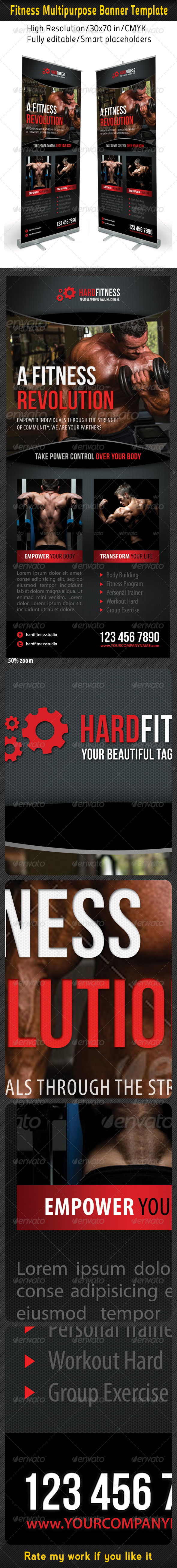 Fitness Multipurpose Banner Template 11 (Signage)