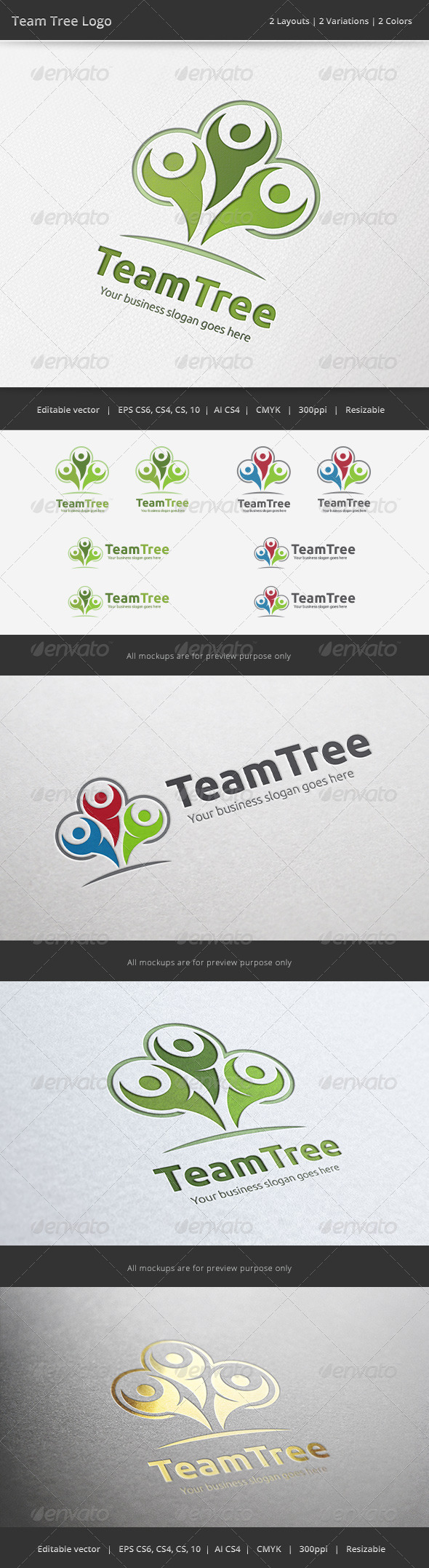 GraphicRiver Team Tree Logo 6724761 GraphicRiver Team Tree Logo 6724761