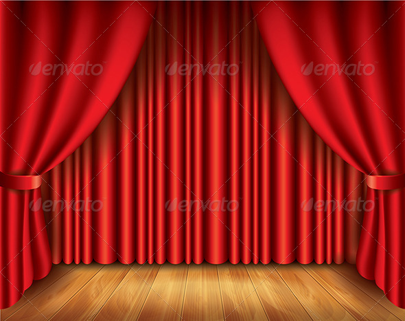 GraphicRiver Red Curtain Illustration 6725013 GraphicRiver Red Curtain Illustration 6725013