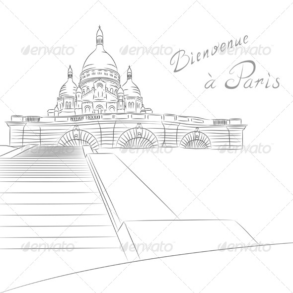 GraphicRiver Sacre Coeur in Paris 6725359 GraphicRiver Sacre Coeur in Paris 6725359