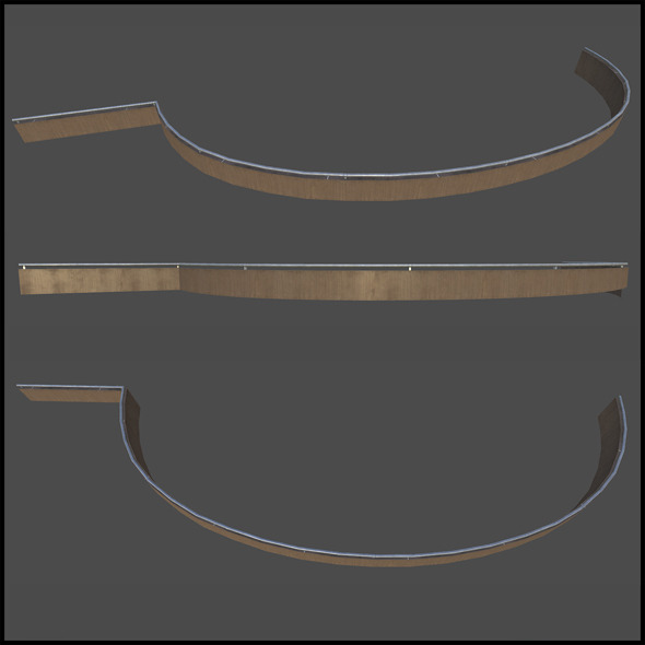 3DOcean Trim Wooden Railing 6728651 3DOcean Trim Wooden Railing 6728651