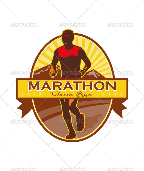 GraphicRiver Marathon Classic Run Retro 6728999 GraphicRiver Marathon Classic Run Retro 6728999