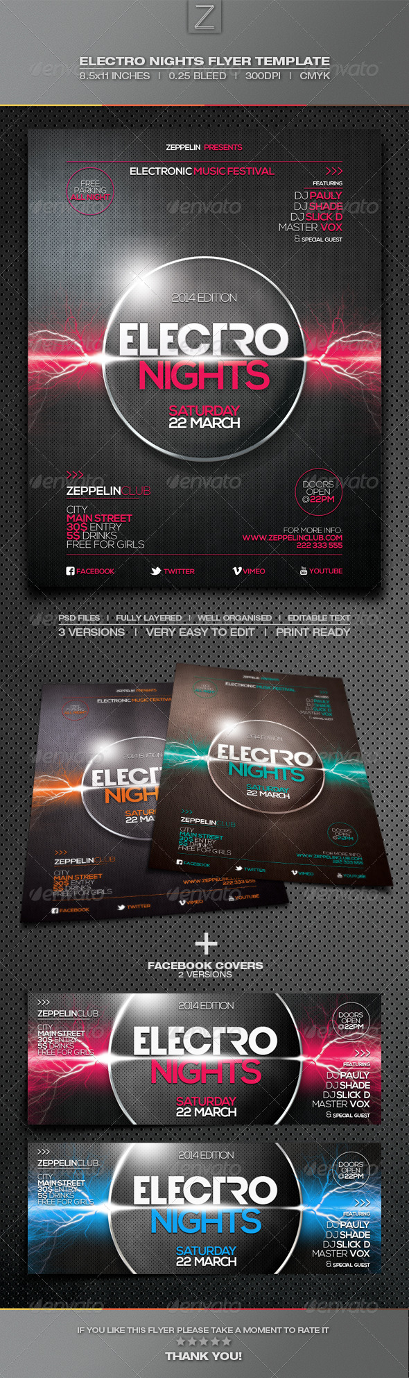 GraphicRiver Electro Nights Flyer Template 6730942 GraphicRiver Electro Nights Flyer Template 6730942