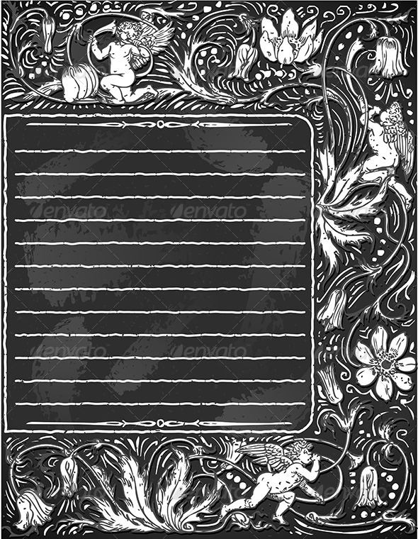 GraphicRiver Vintage Blackboard for Valentine Menu 6731547 GraphicRiver Vintage Blackboard for Valentine Menu 6731547