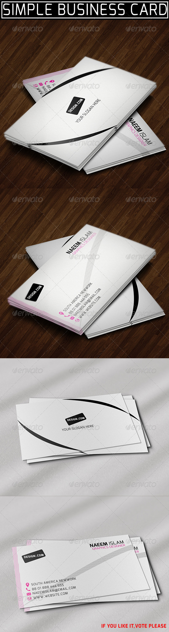 GraphicRiver Simple Business Card 6725166 GraphicRiver Simple Business Card 6725166