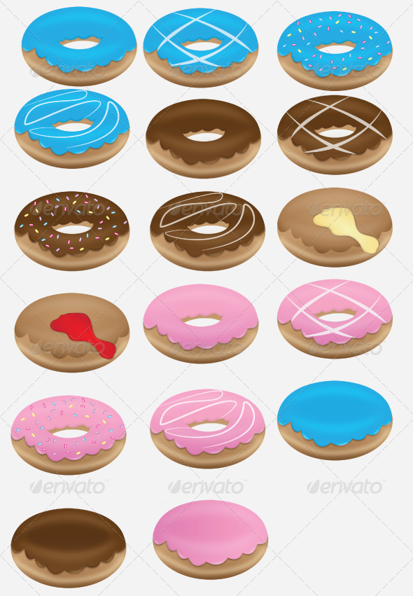 GraphicRiver Doughnut Collection Set 6722863 GraphicRiver Doughnut Collection Set 6722863