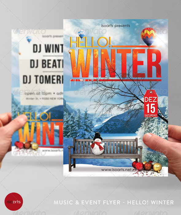Music & Event Flyer - Hello! Winter - Clubs & Parties Events