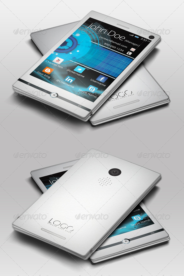 GraphicRiver SmartPhone Business Card 6741336 GraphicRiver SmartPhone Business Card 6741336