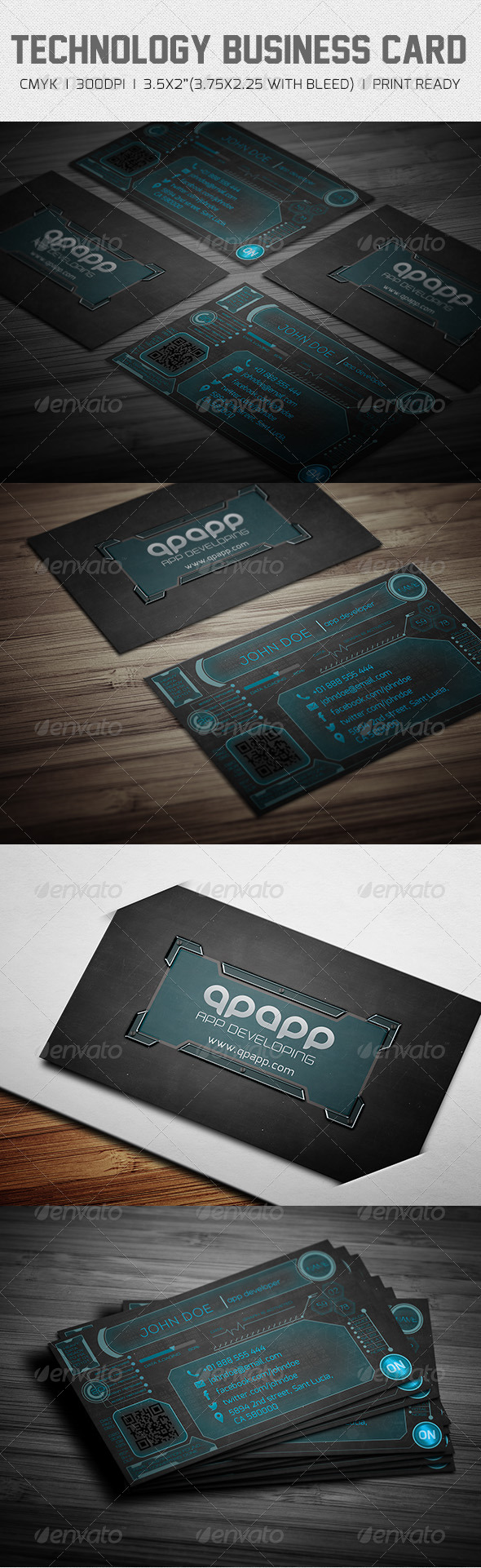 GraphicRiver Technology Business Card 6440518 GraphicRiver Technology Business Card 6440518