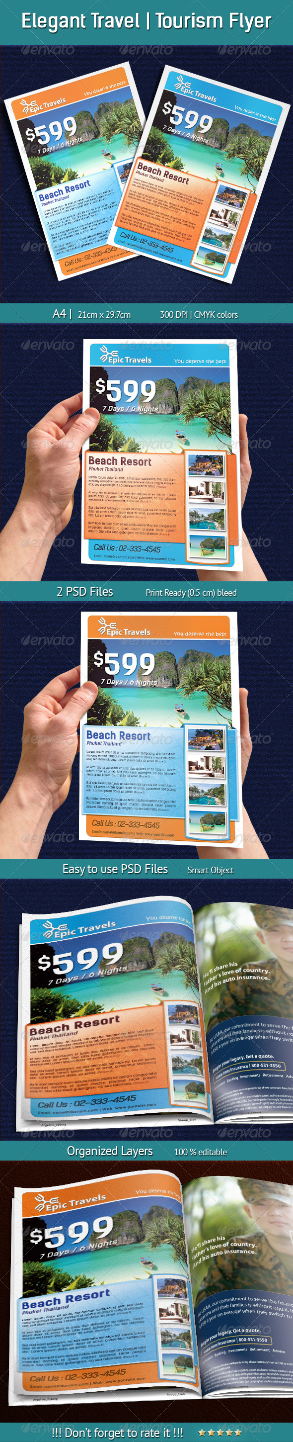 GraphicRiver Elegant Travel Tourism Flyer 6748396 GraphicRiver Elegant Travel Tourism Flyer 6748396