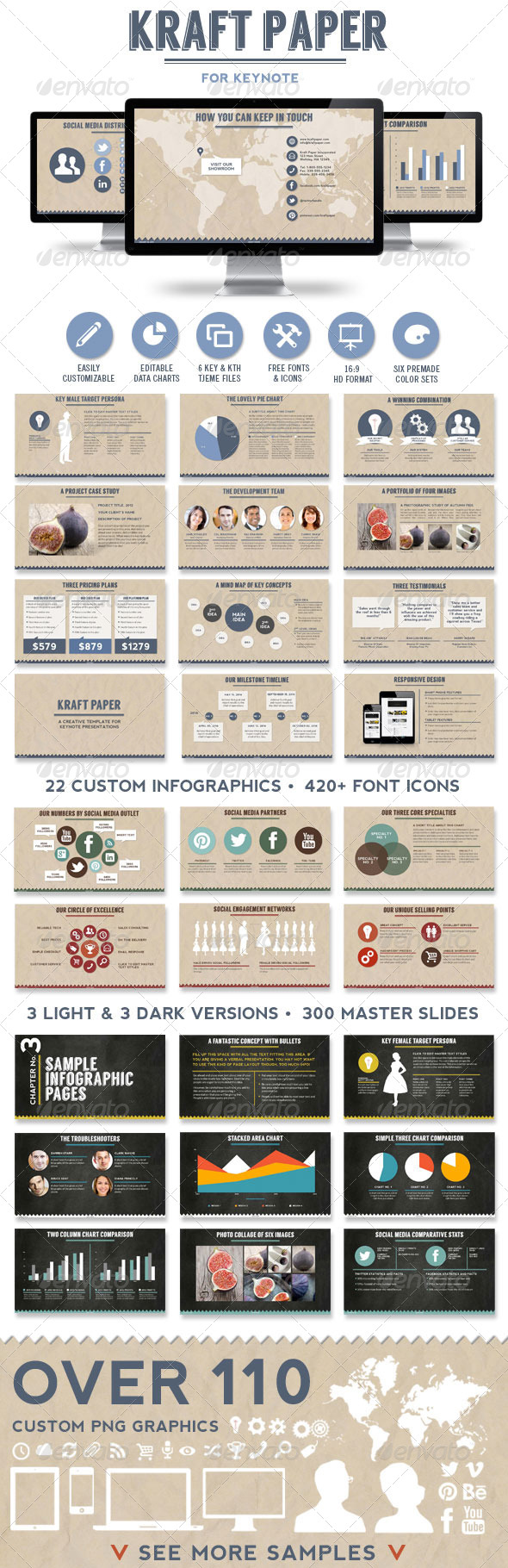 GraphicRiver Kraft Paper KeynotePresentation Template 6748850 GraphicRiver Kraft Paper KeynotePresentation Template 6748850