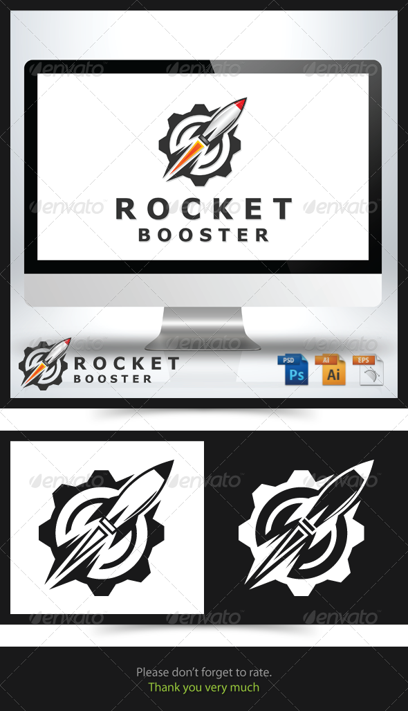 GraphicRiver Rocket Booster Logo 6739096 GraphicRiver Rocket Booster Logo 6739096