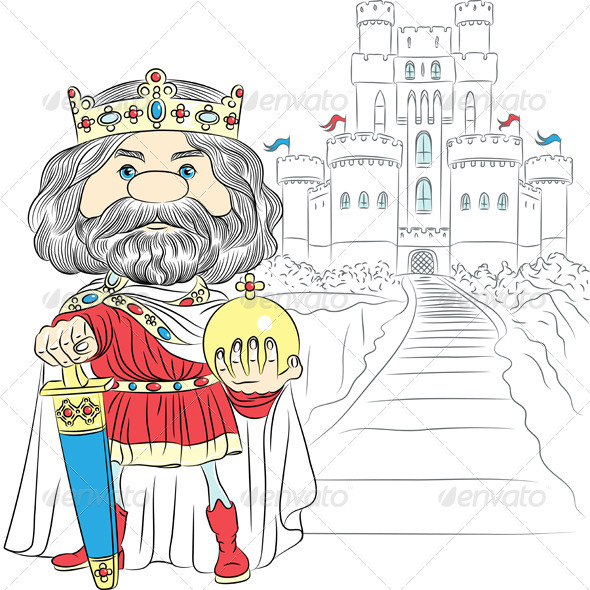 GraphicRiver Vector Cartoon King Charles the First in the Crown 6752289 GraphicRiver Vector Cartoon King Charles the First in the Crown 6752289
