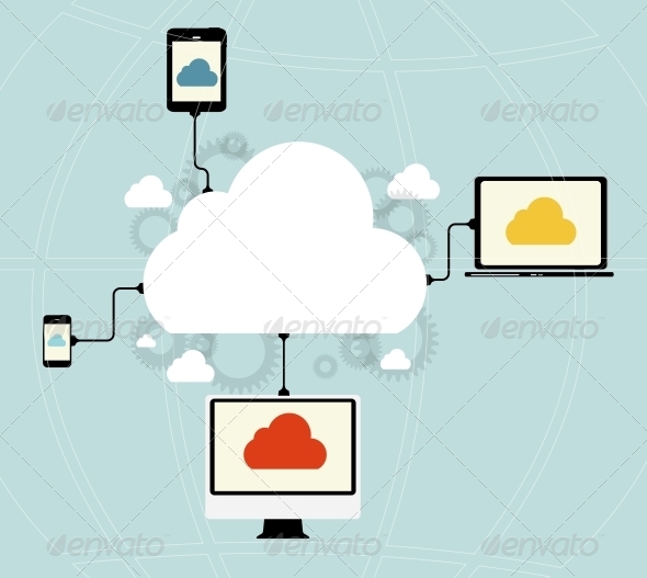 GraphicRiver Cloud Computing Concept 6753900 GraphicRiver Cloud Computing Concept 6753900