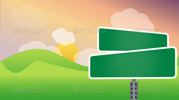GraphicRiver Landscape with Bill Board 6693299 GraphicRiver Landscape with Bill Board 6693299