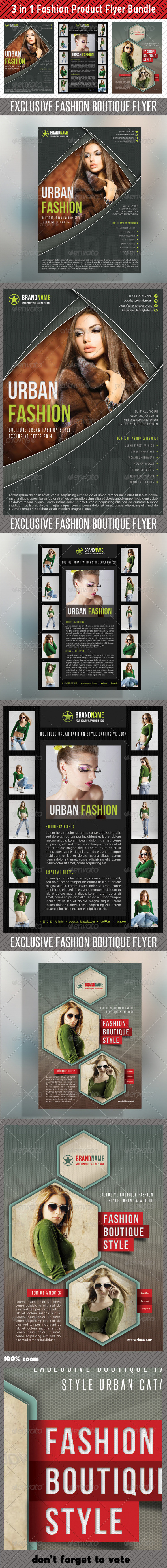 GraphicRiver 3 in 1 Fashion Product Flyer Bundle 12 6757912 GraphicRiver 3 in 1 Fashion Product Flyer Bundle 12 6757912