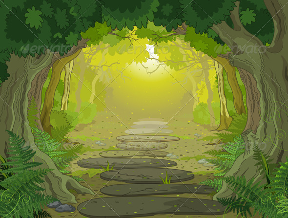 GraphicRiver Magic Landscape Entrance 6762300 GraphicRiver Magic Landscape Entrance 6762300