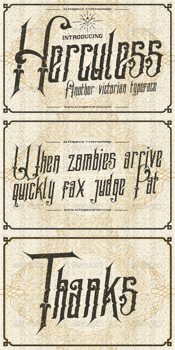 GraphicRiver Hercules typeface 6762349 GraphicRiver Hercules typeface 6762349