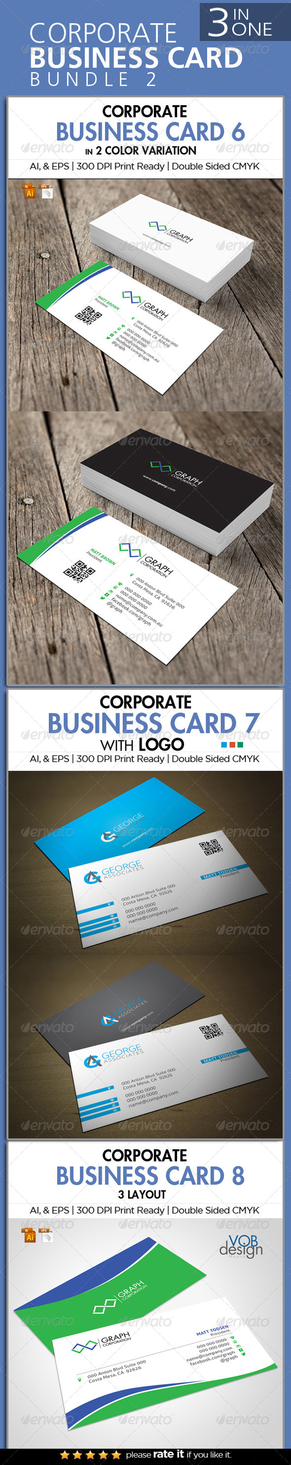 GraphicRiver 3 in One Busienss Card Bundle 2 6758029 GraphicRiver 3 in One Busienss Card Bundle 2 6758029