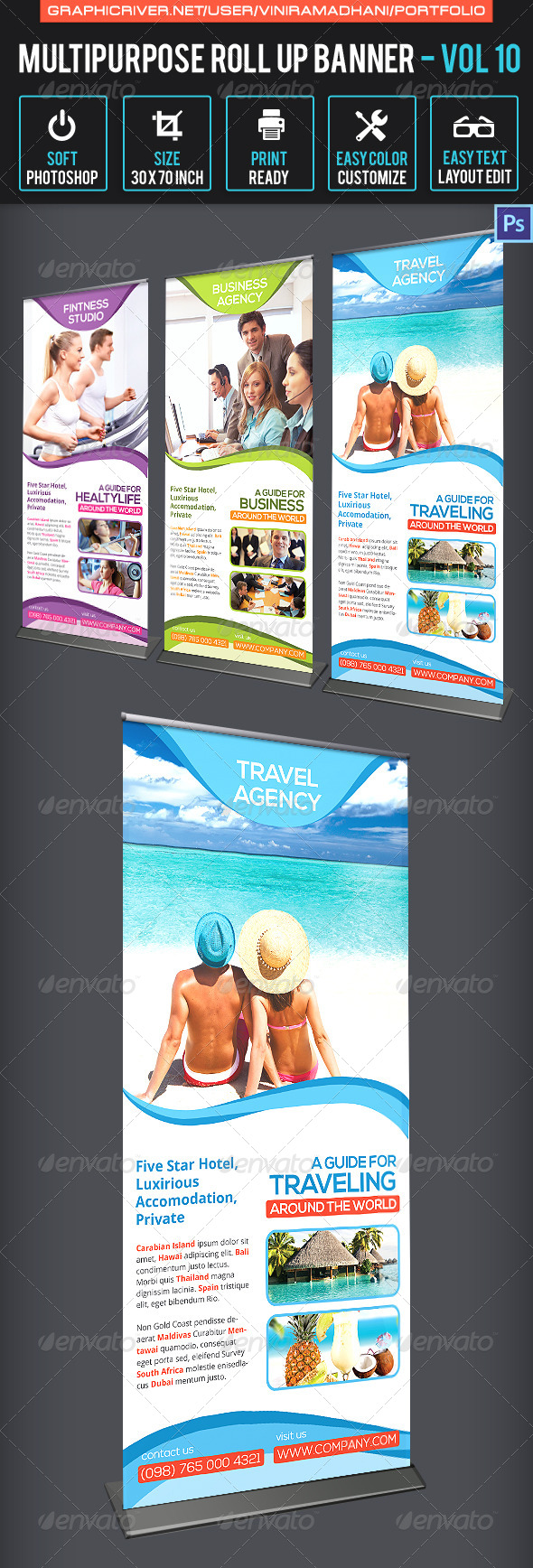 GraphicRiver Multipurpose Roll Up Banner Volume 10 6766491 GraphicRiver Multipurpose Roll Up Banner Volume 10 6766491