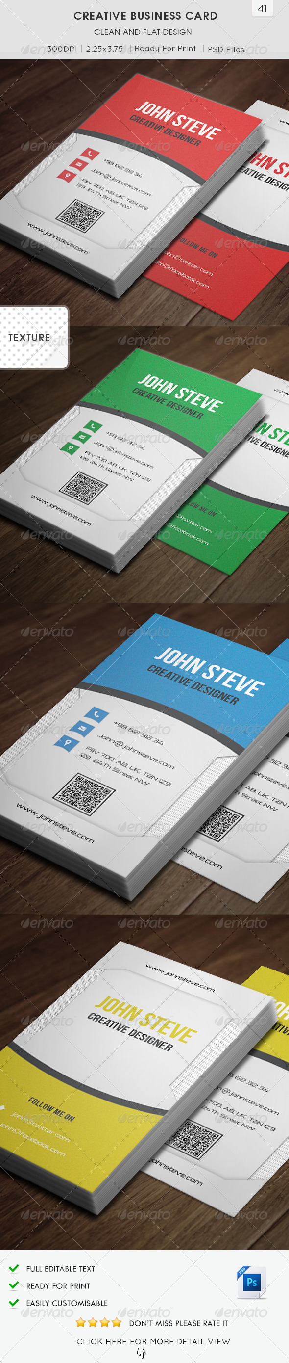 GraphicRiver Creative Business Card v41 6763220 GraphicRiver Creative Business Card v41 6763220