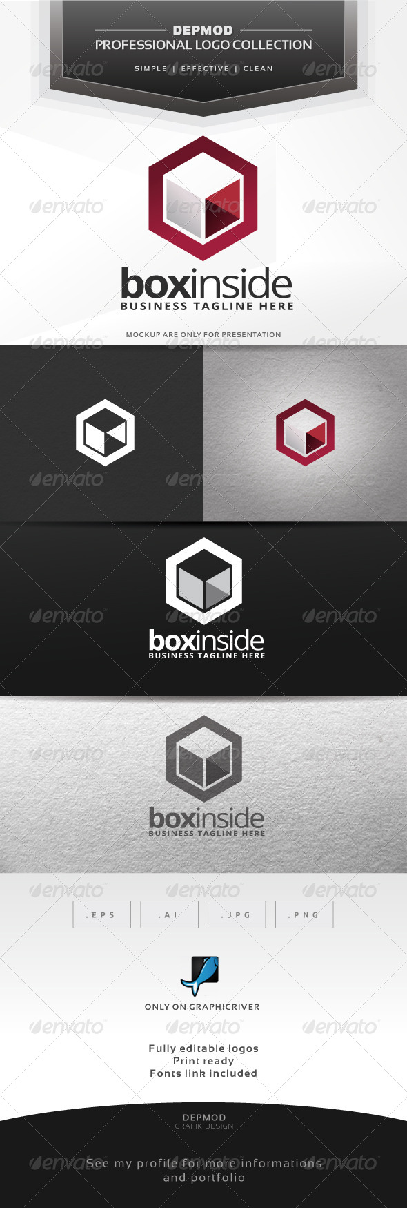 GraphicRiver Box Inside Logo 6769677 GraphicRiver Box Inside Logo 6769677