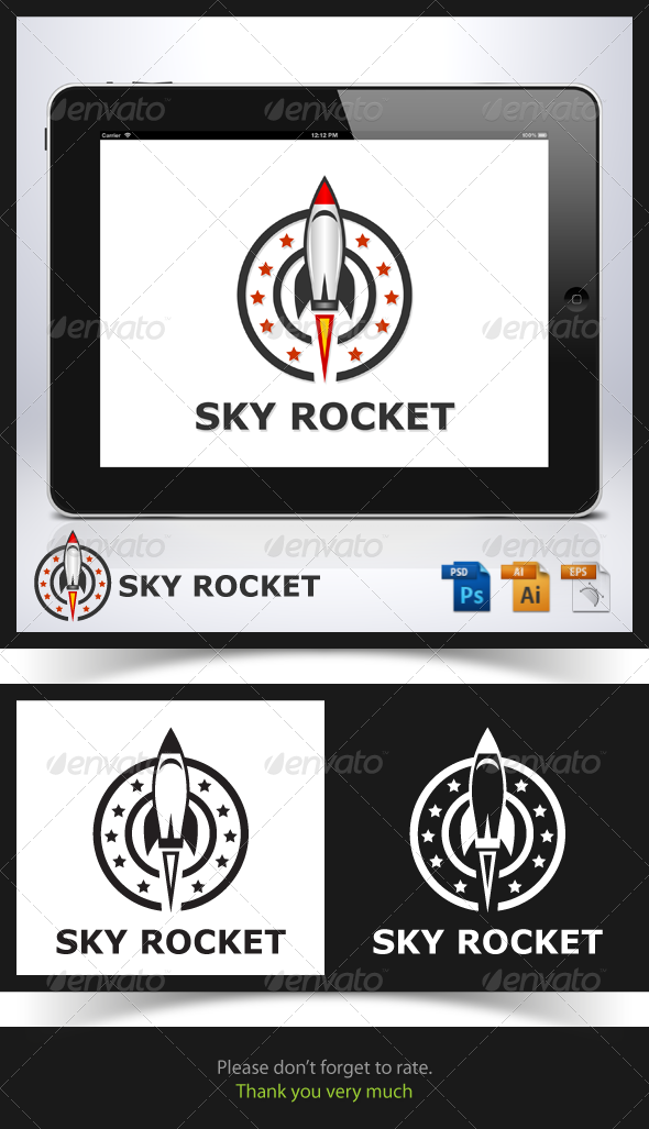 GraphicRiver Sky Rocket Logo 6770370 GraphicRiver Sky Rocket Logo 6770370