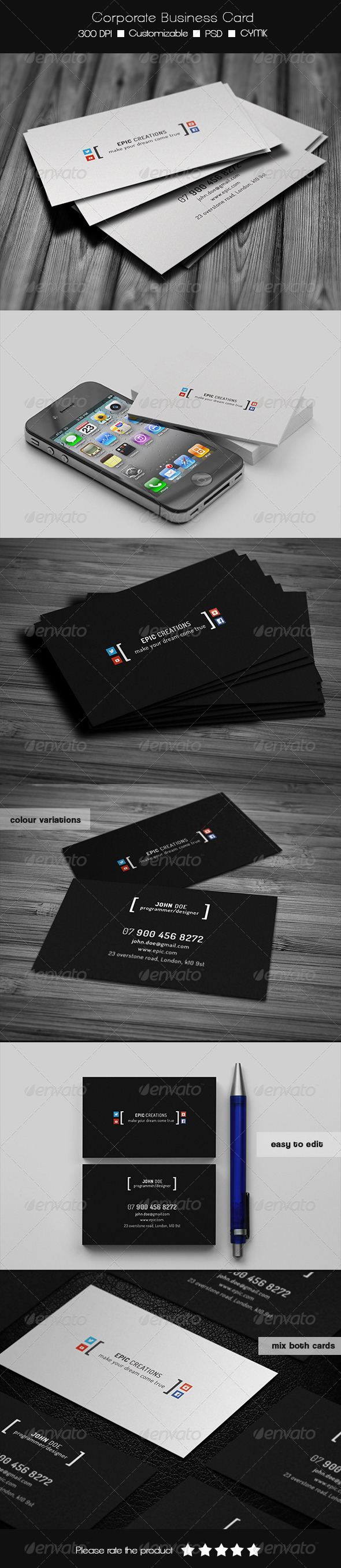 Corporate Business Card - Corporate Business Cards
