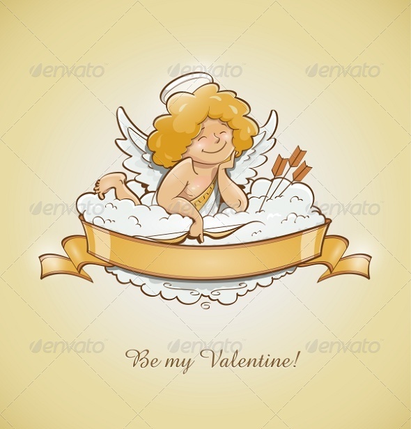 GraphicRiver Love Angel Cupid For Valentine s Day 6774467 GraphicRiver Love Angel Cupid For Valentine s Day 6774467