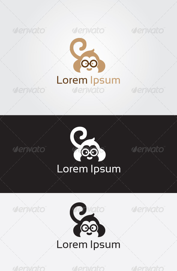 GraphicRiver Smart Monkey Logo 6775326 GraphicRiver Smart Monkey Logo 6775326