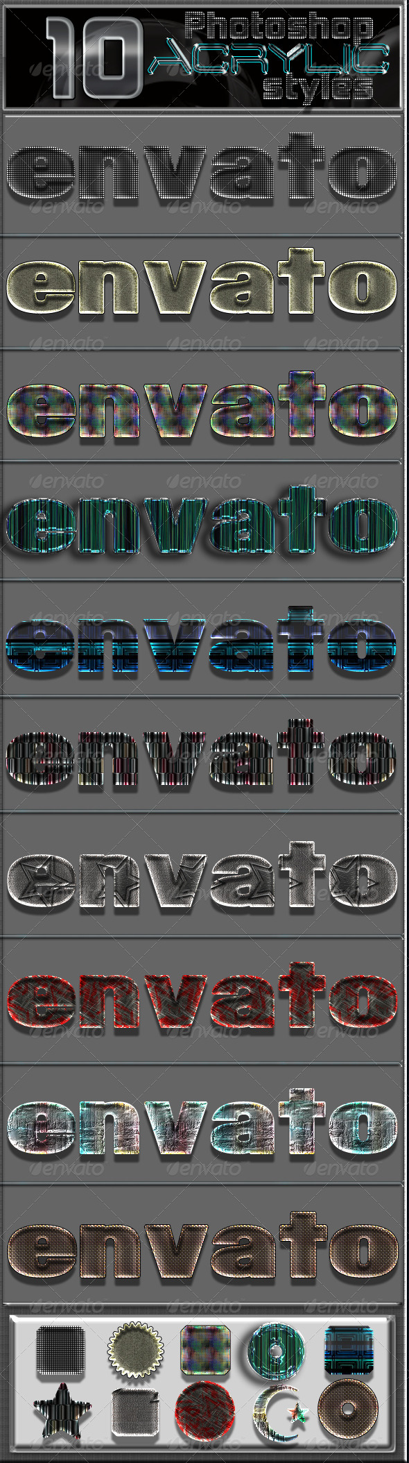 GraphicRiver 10 Acrylic Photoshop Text effects 6783993 GraphicRiver 10 Acrylic Photoshop Text effects 6783993