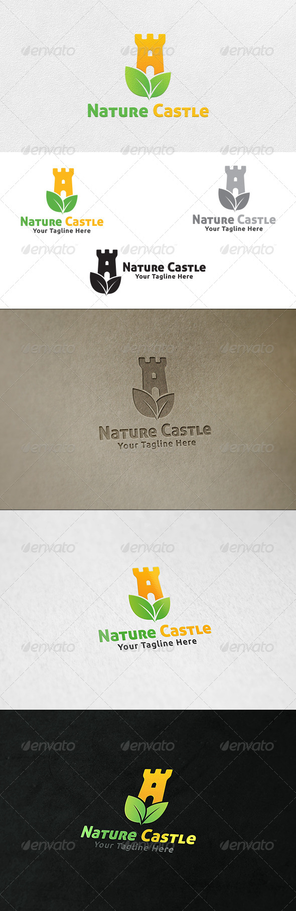 GraphicRiver Nature Castle Logo Template 6785831 GraphicRiver Nature Castle Logo Template 6785831