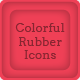 Bright Colorful Rubber Icons