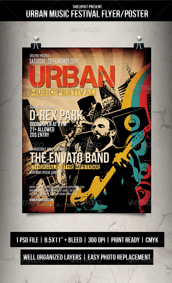 GraphicRiver Urban Music Festival Flyer Poster 6793519 GraphicRiver Urban Music Festival Flyer Poster 6793519