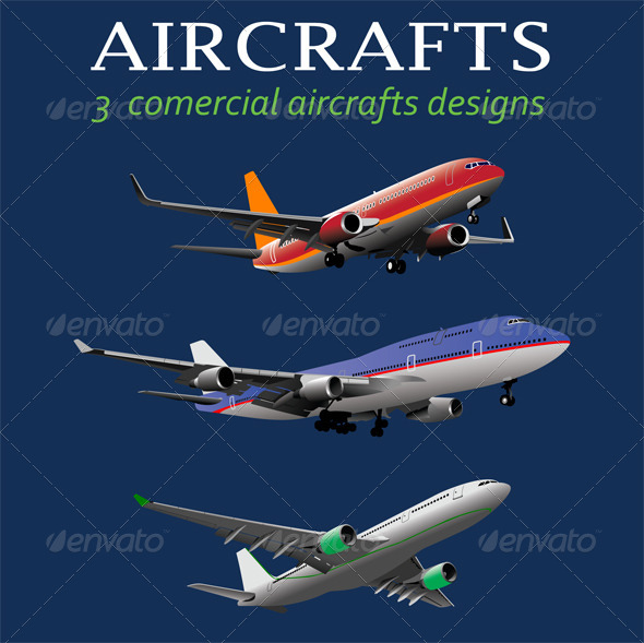 GraphicRiver Aircrafts 6797256 GraphicRiver Aircrafts 6797256