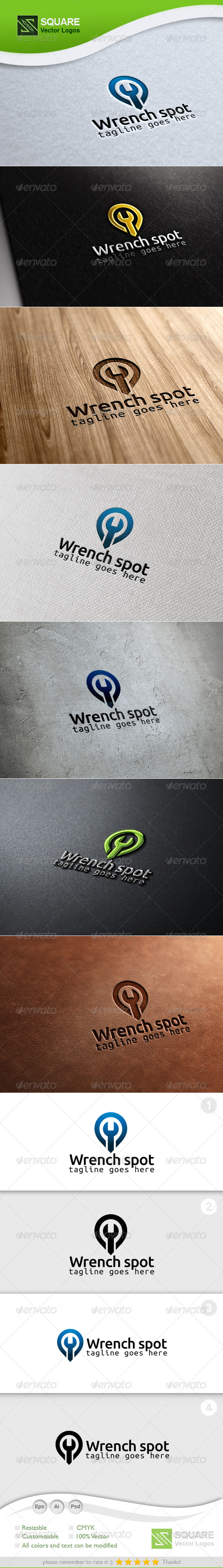 GraphicRiver Wrench Locator Vector Logo Template 6799694 GraphicRiver Wrench Locator Vector Logo Template 6799694