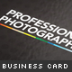 Professional Photography Business Card