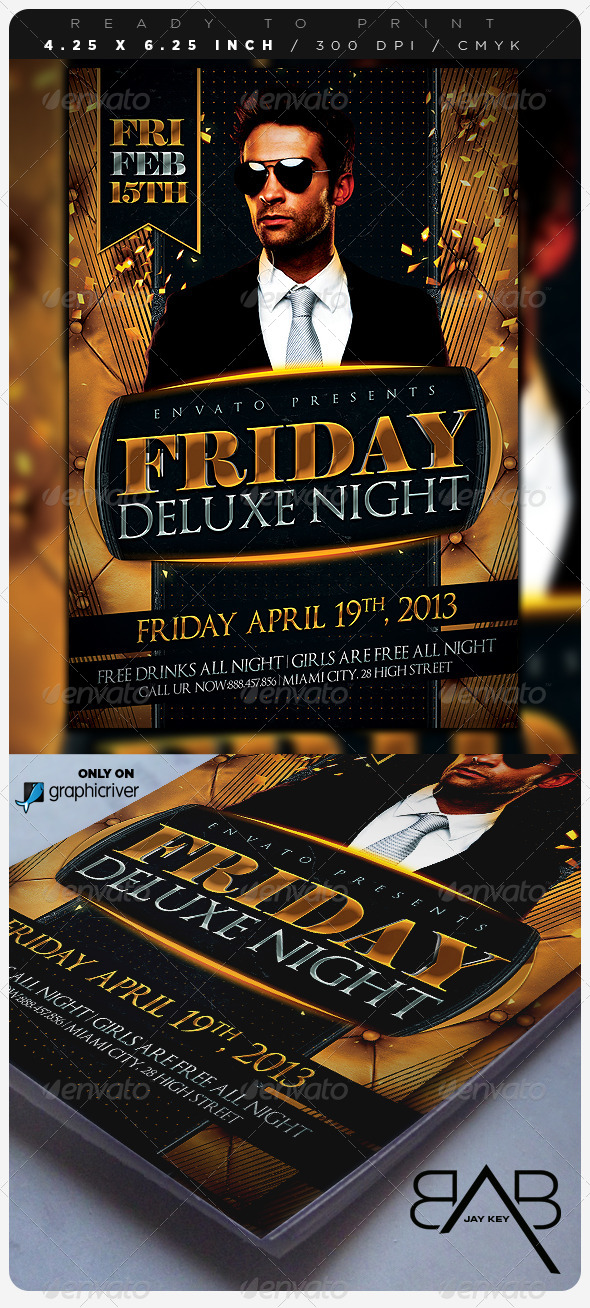 GraphicRiver Deluxe Days Party Flyer 6801690 GraphicRiver Deluxe Days Party Flyer 6801690